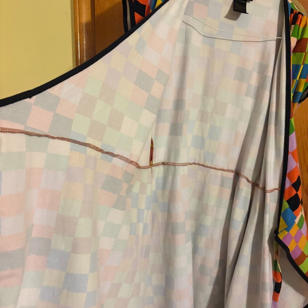 Nooworks Carnival Print Color Block Wrap-Around D… - image 5